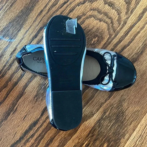 Capelli black and silver ballet flats girls 1 - Picture 3 of 5